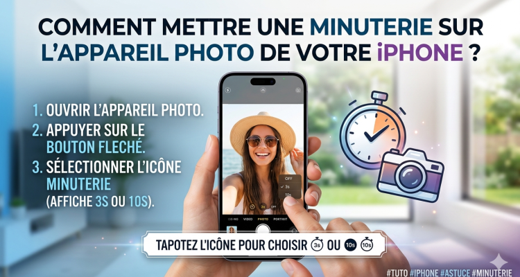 Comment mettre une minuterie sur l'appareil photo de votre iPhone ?